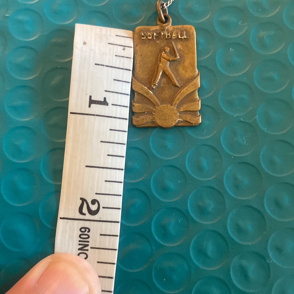 Antique (1950’s) Jostens softball pendant.. - Picture 4 of 4